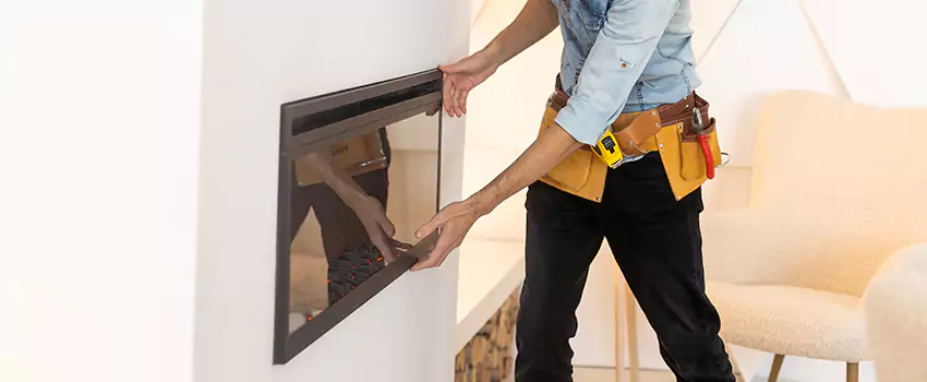 Metal Fireplace Installation in Hollywood, Florida