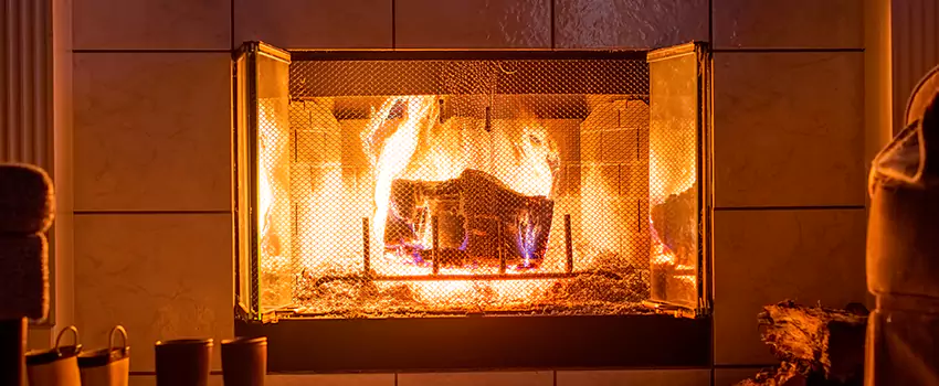 Mendota Hearth Landscape Fireplace Installation in Hollywood, Florida